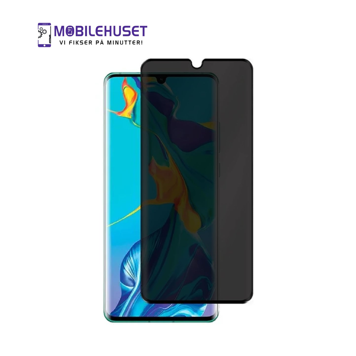 Huawei P30 Privacy Skjermbeskytter – Samme Dag Levering
