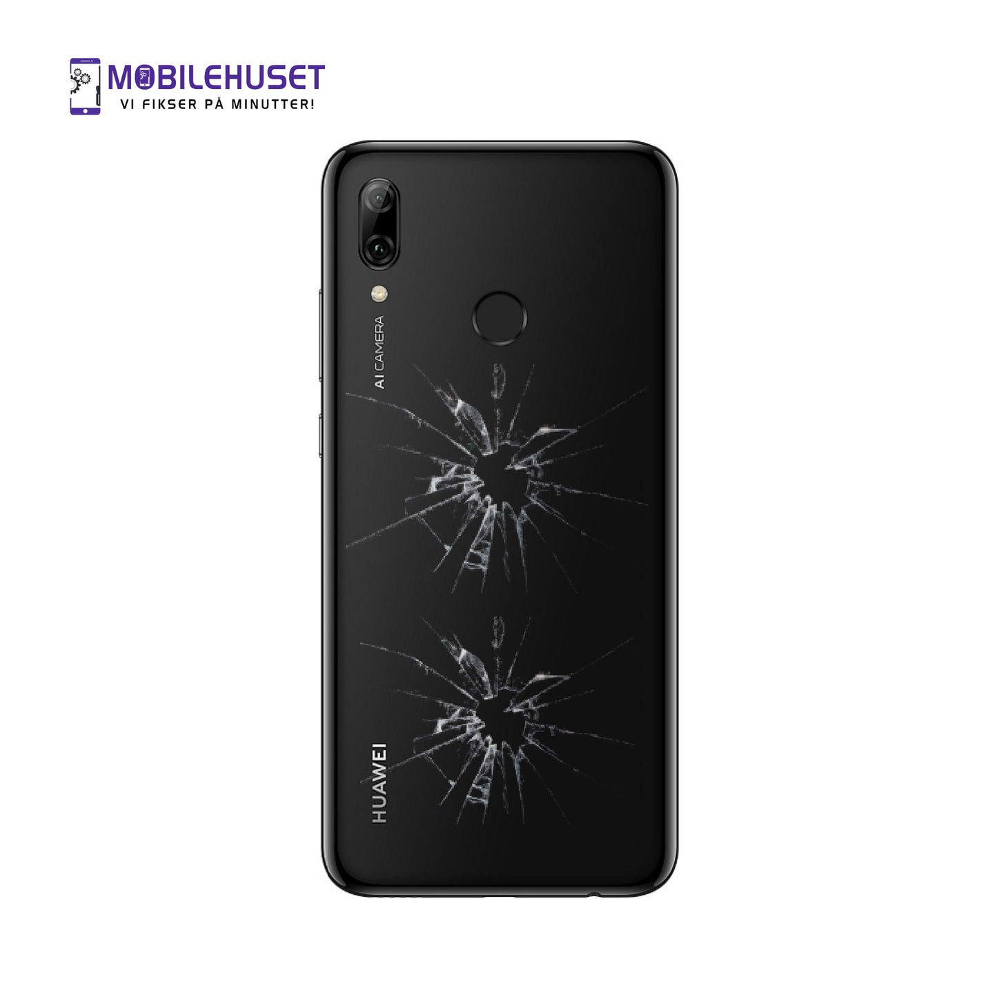 Huawei Smart+ (2019) (POT-LX1T) Bakglass Utskifting | Rask Mobilreparasjon i Oslo