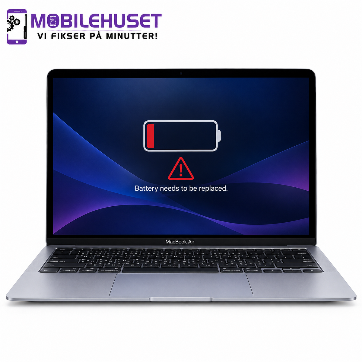 MacBook Air 15" M4 A3241 Batteribytte | Rask Batterireparasjon Oslo