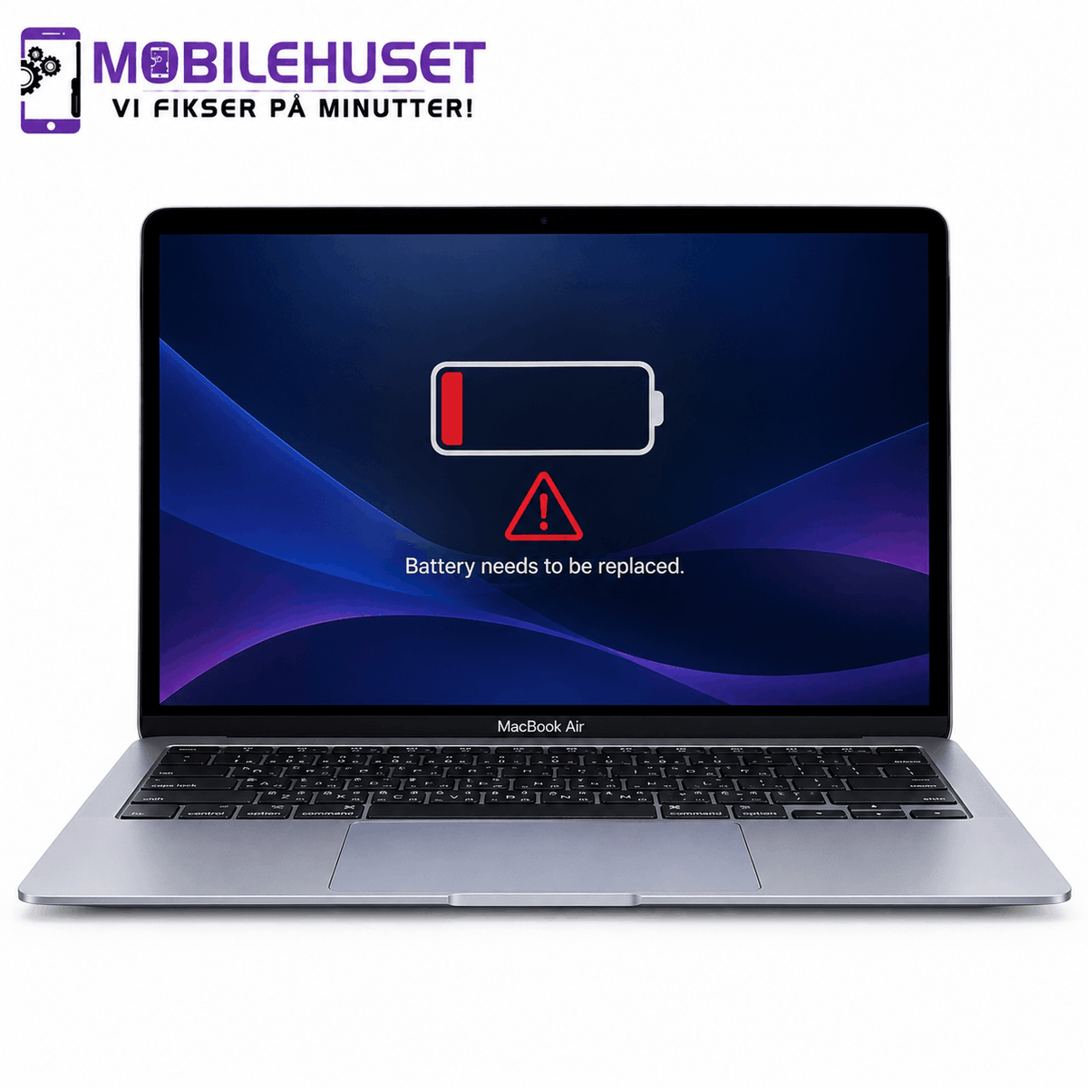 MacBook Air 16" M4 Pro A3403 Batteribytte | Rask MacBook Reparasjon i Oslo