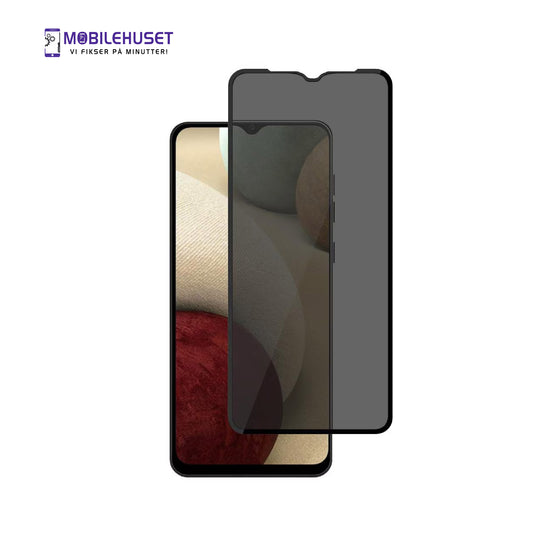 Samsung Galaxy A12 Personvern Glassbeskytter | HD Anti-Kikk Skjermbeskyttelse