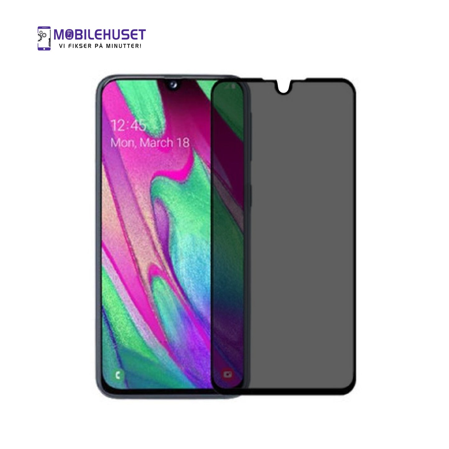 Samsung Galaxy A40 Personvern Skjermbeskytter | Privacy Glass