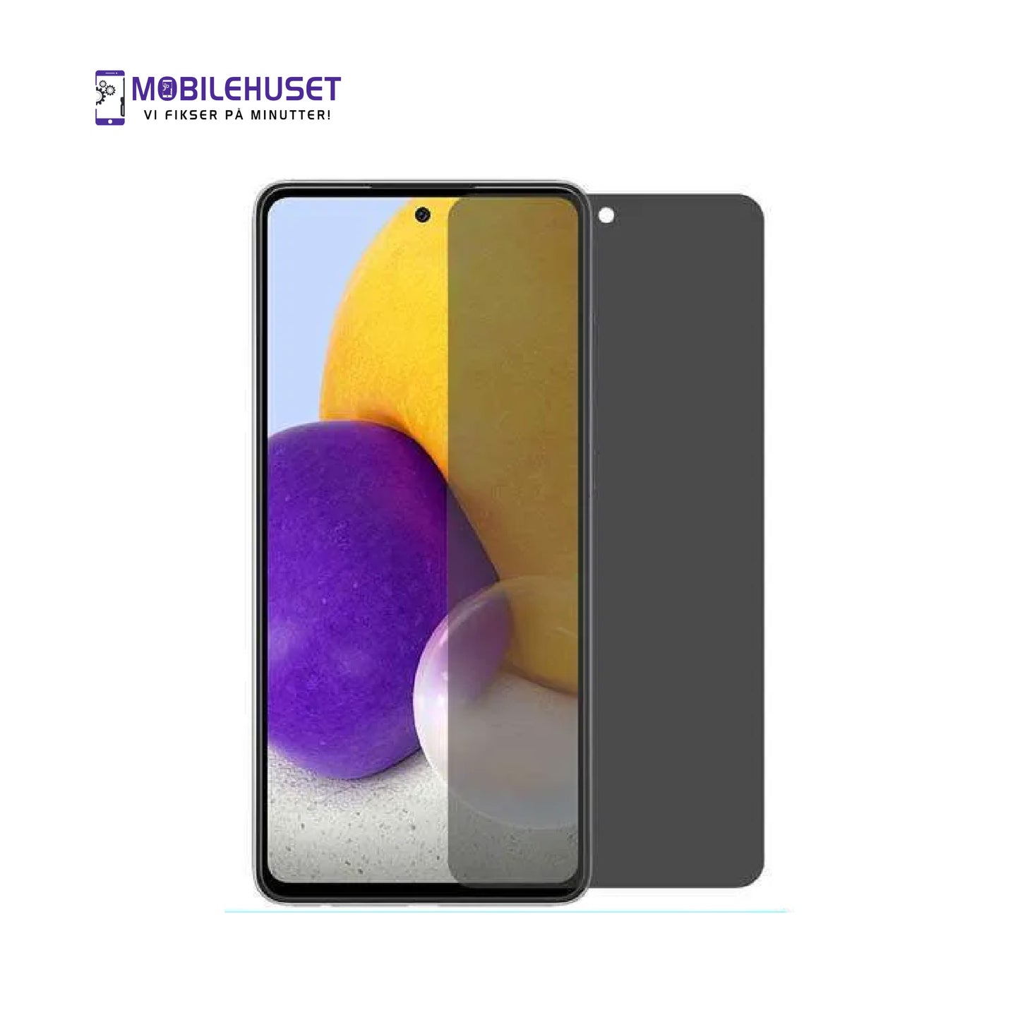 Samsung Galaxy A72 Anti-Spy Skjermbeskytter – 9H Personvern Herdet Glass