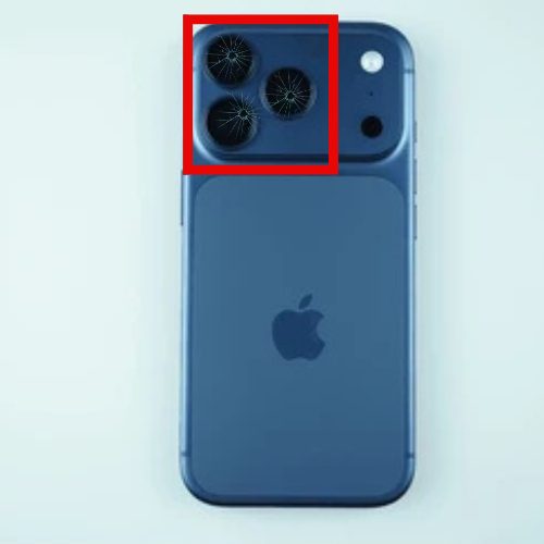 Ødelagt iPhone 17 Pro kameralinse – Reparasjon