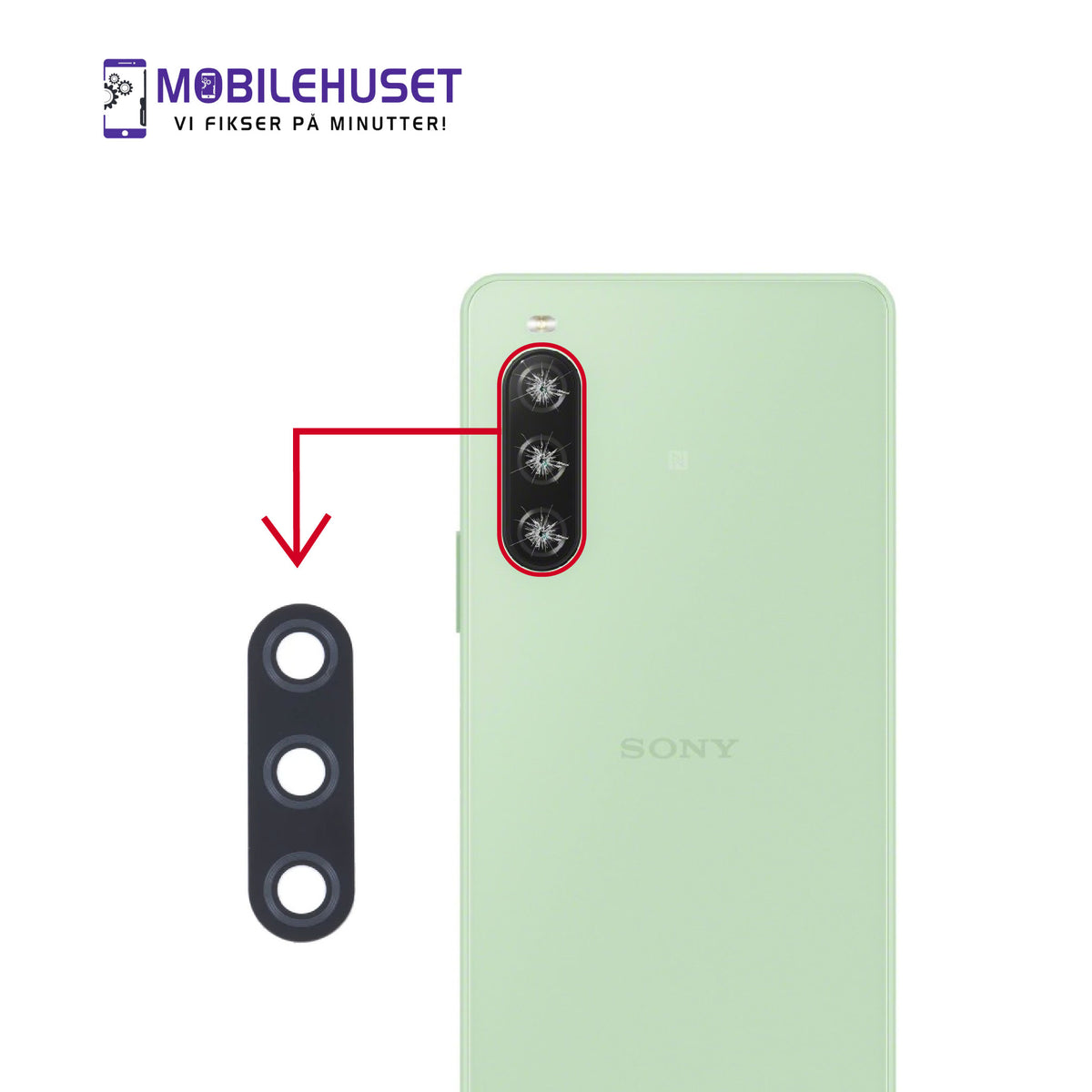 Sony Xperia 10 V kamerareparasjon og kamerabytte – service samme dag
