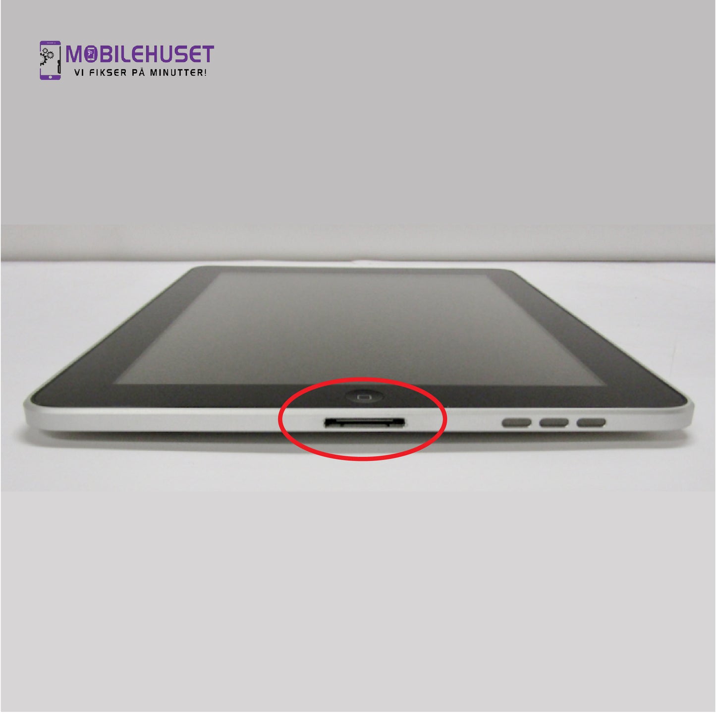 iPad 9.7" (1st Gen 2010) Ladekontakt (Charging Port) Reparasjon & Utskifting
