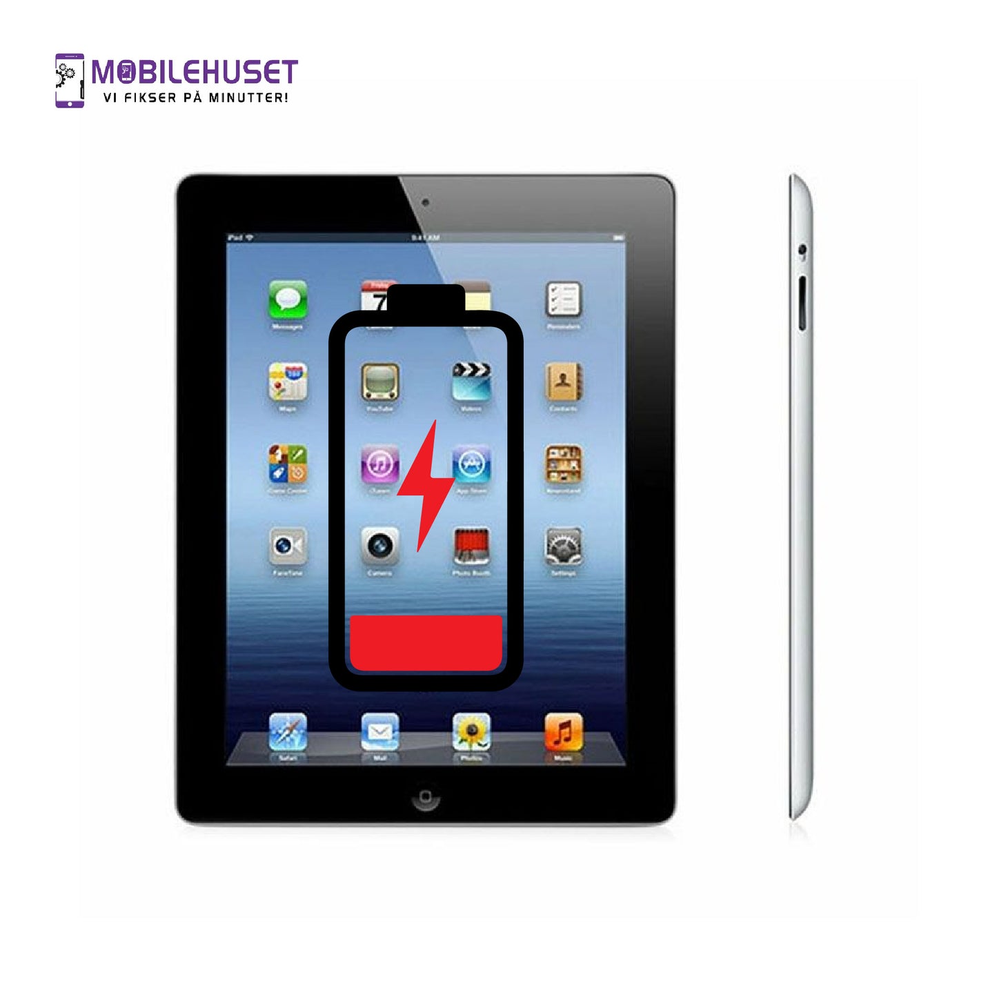 iPad 9.7" (2nd Gen 2011) Batteribytte & Reparasjon