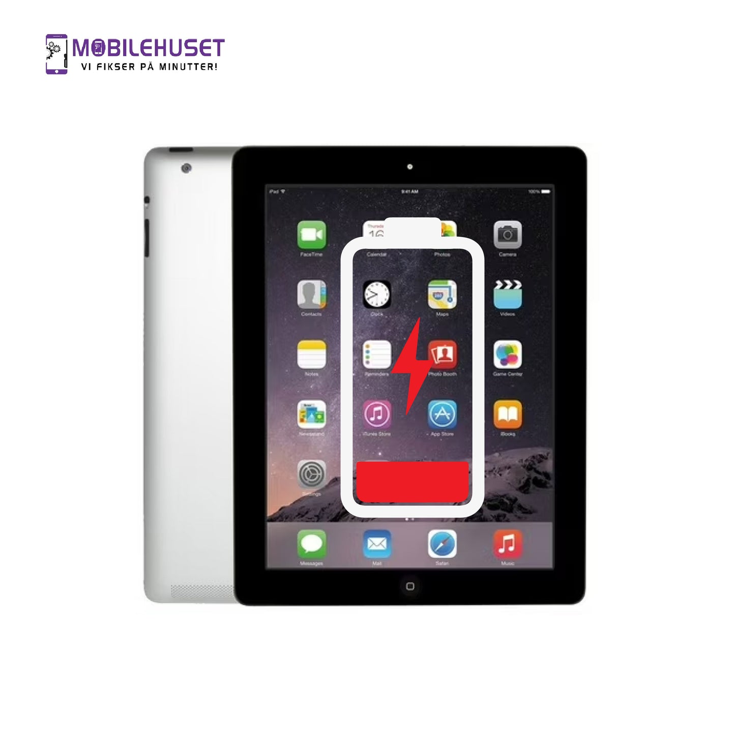 iPad 9.7" (4th Gen 2012) Batteribytte & Reparasjon