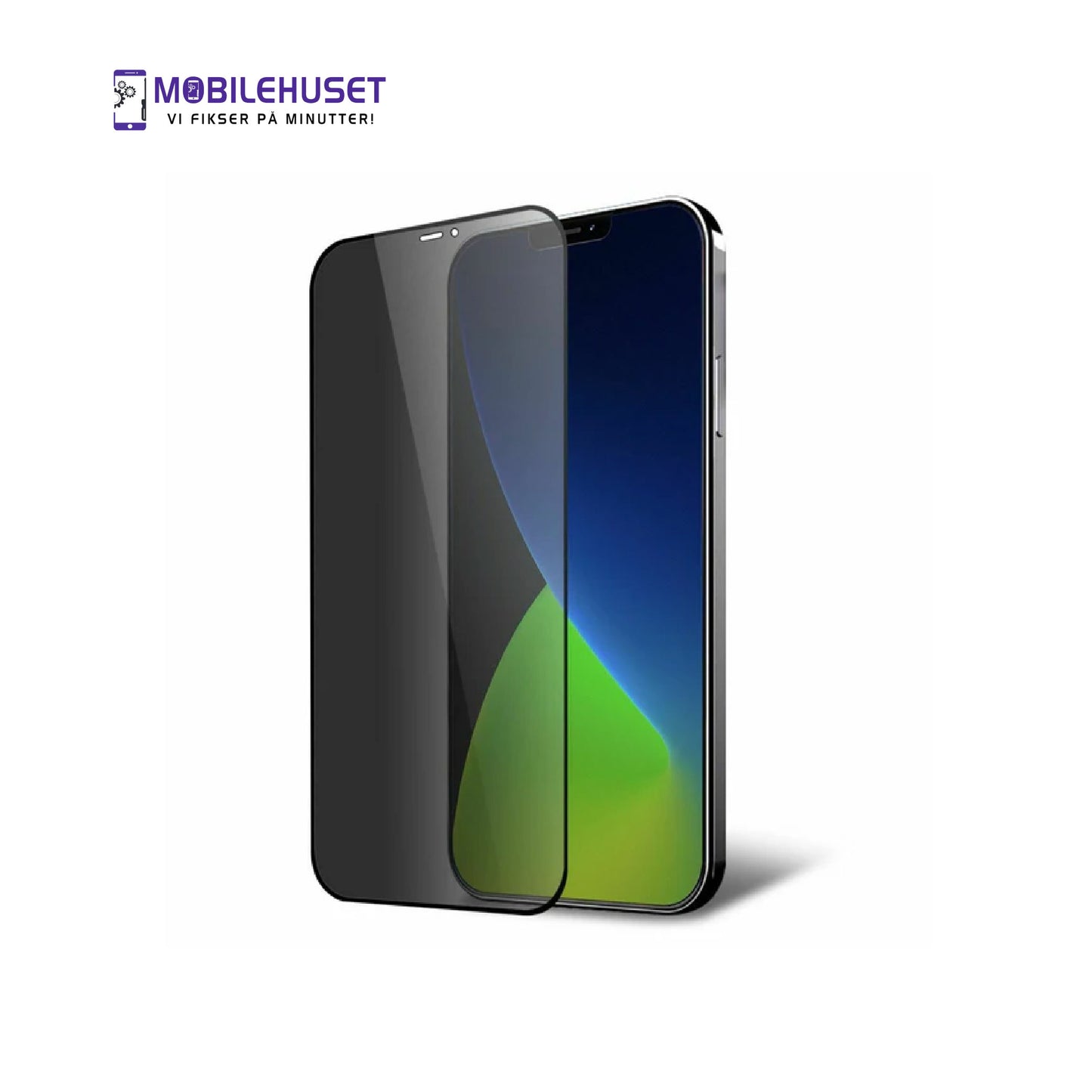 iPhone 12 Pro Max Personvern Herdet Glass Skjermbeskytter – Anti-Spion 9H Beskyttende Skjermglass