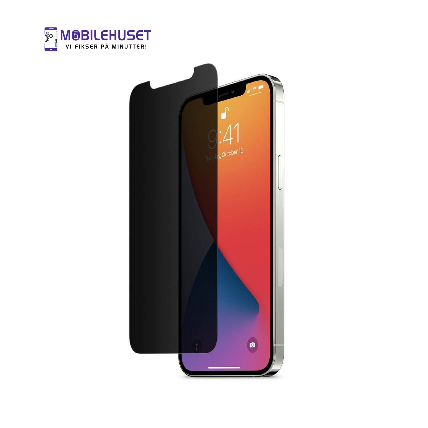 iPhone 12 Pro Personvern Herdet Glass Skjermbeskytter – Anti-Spion 9H Beskyttende Skjermglass