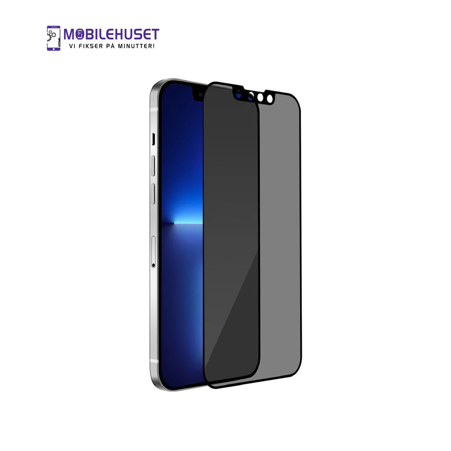 iPhone 13 Pro Max Personvern Herdet Glass Skjermbeskytter – Anti-Spion 9H Skjermbeskyttelse