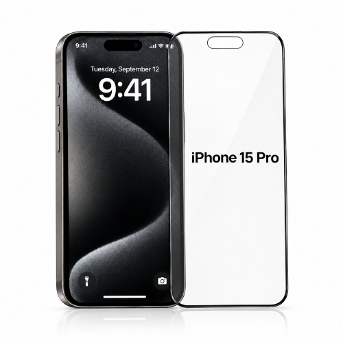 iPhone 15 Pro Glass Skjermbeskytter | Gratis Montering i Butikk