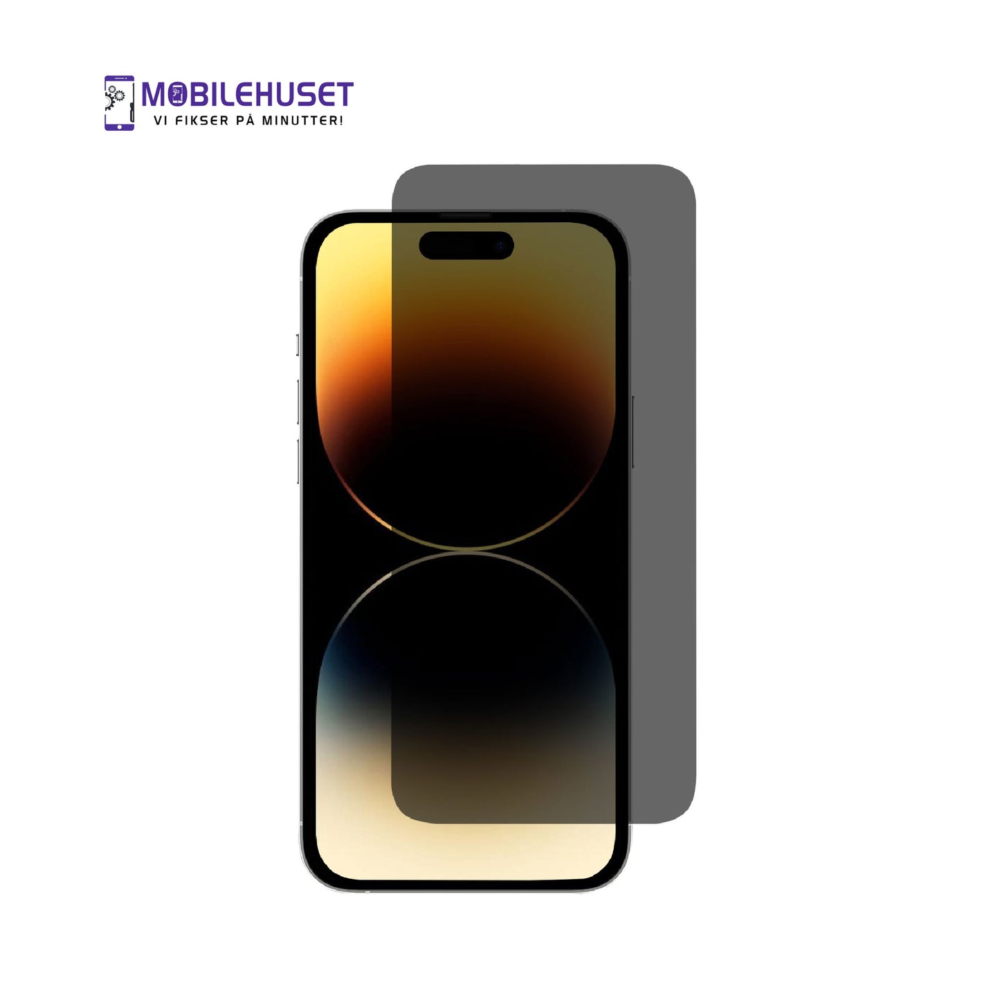 iPhone 15 Personvern Herdet Glass Skjermbeskytter – Avansert Anti-Spion Skjermbeskyttelse