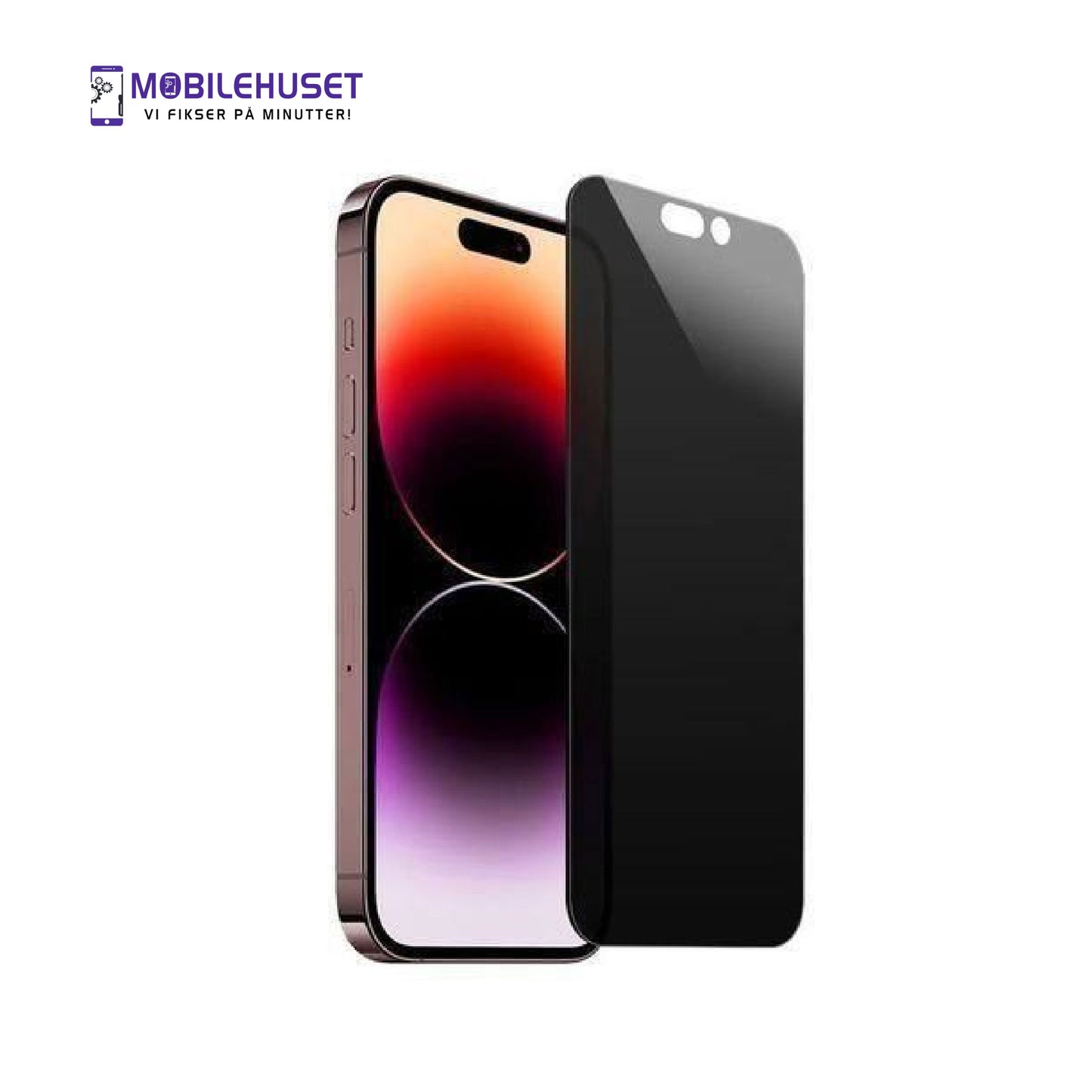 iPhone 16 Plus Personvern Herdet Glass Skjermbeskytter – Anti-Spion HD Skjermbeskyttelse