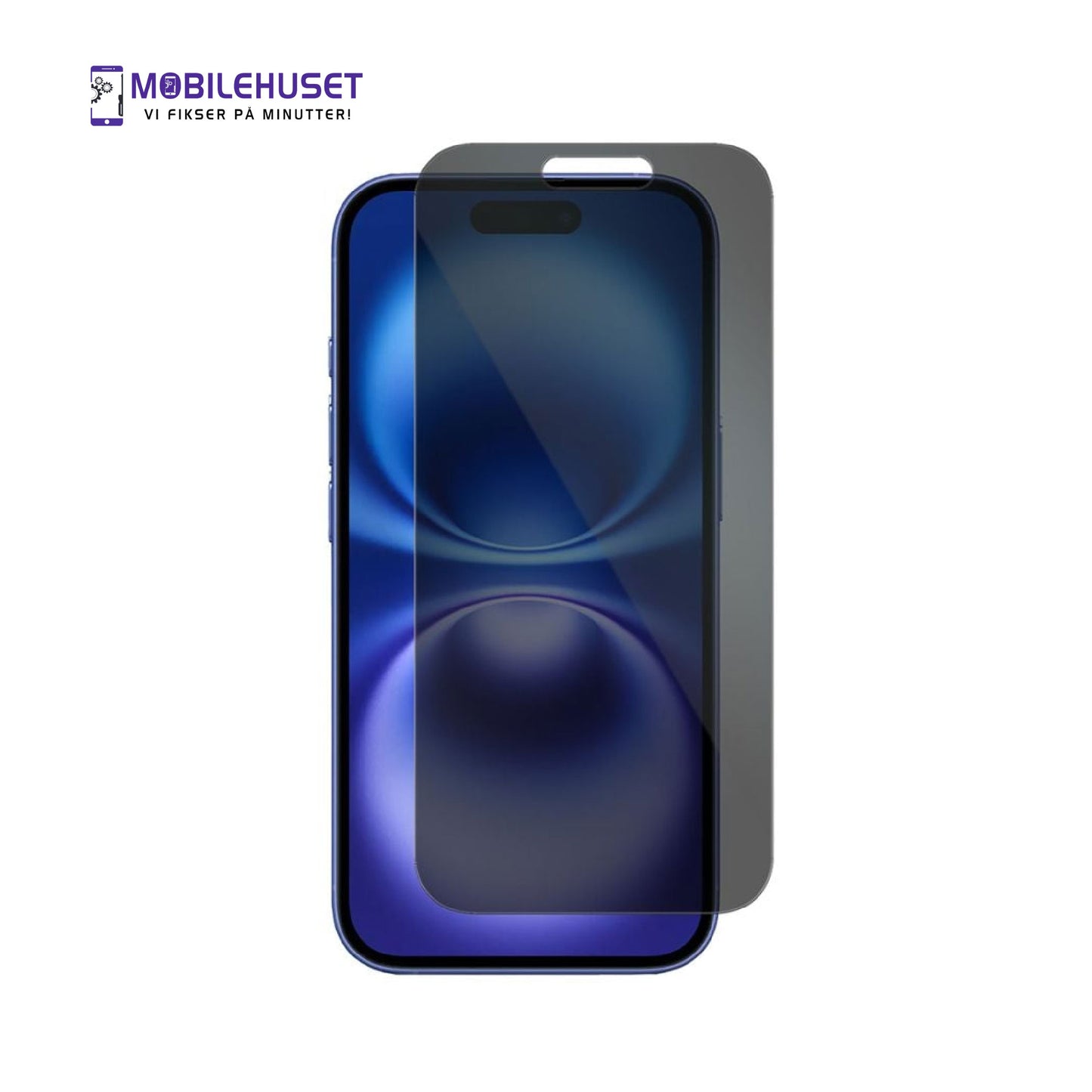 iPhone 16 Personvern Herdet Glass Skjermbeskytter – Anti-Spion Skjermbeskyttelse