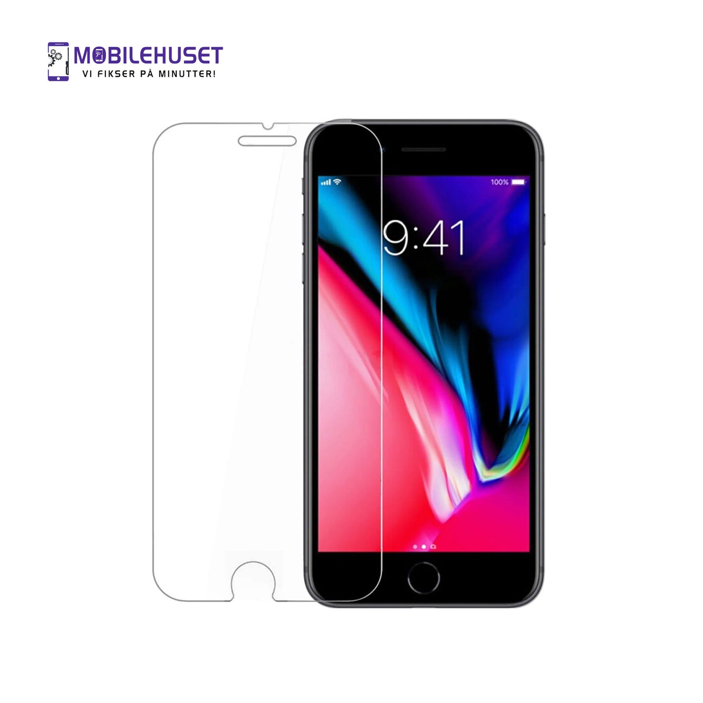 iPhone 8 Plus Herdet Glass Skjermbeskytter – Pålitelig Beskyttelse for Hverdagen