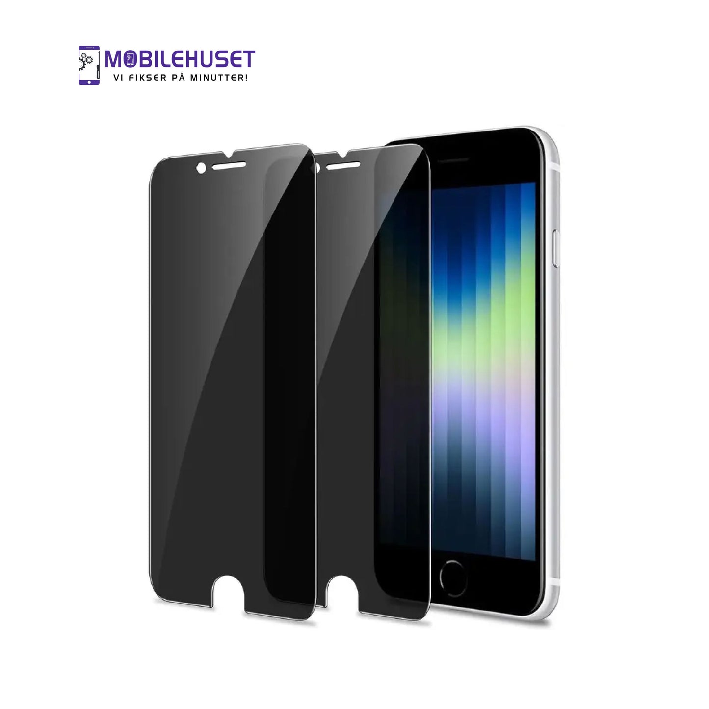 iPhone SE (3. Generasjon) Personvern Herdet Glass Skjermbeskytter – Anti-Spion 9H Skjermbeskyttelse