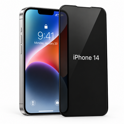 iPhone 14 Privacy Skjermbeskytter | Gratis Montering i Butikk