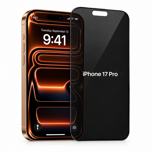iPhone 17 Pro Privacy Glass Skjermbeskytter | Gratis Montering i Butikk