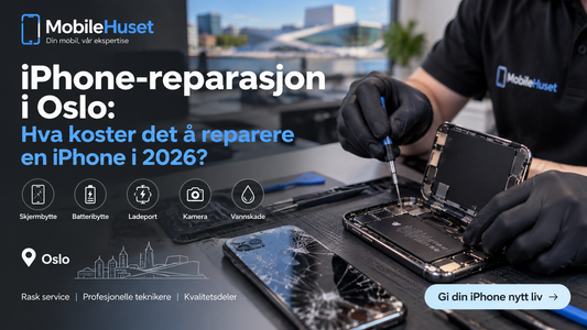 iPhone-reparasjon i Oslo: Hva koster det å reparere en iPhone i 2026?