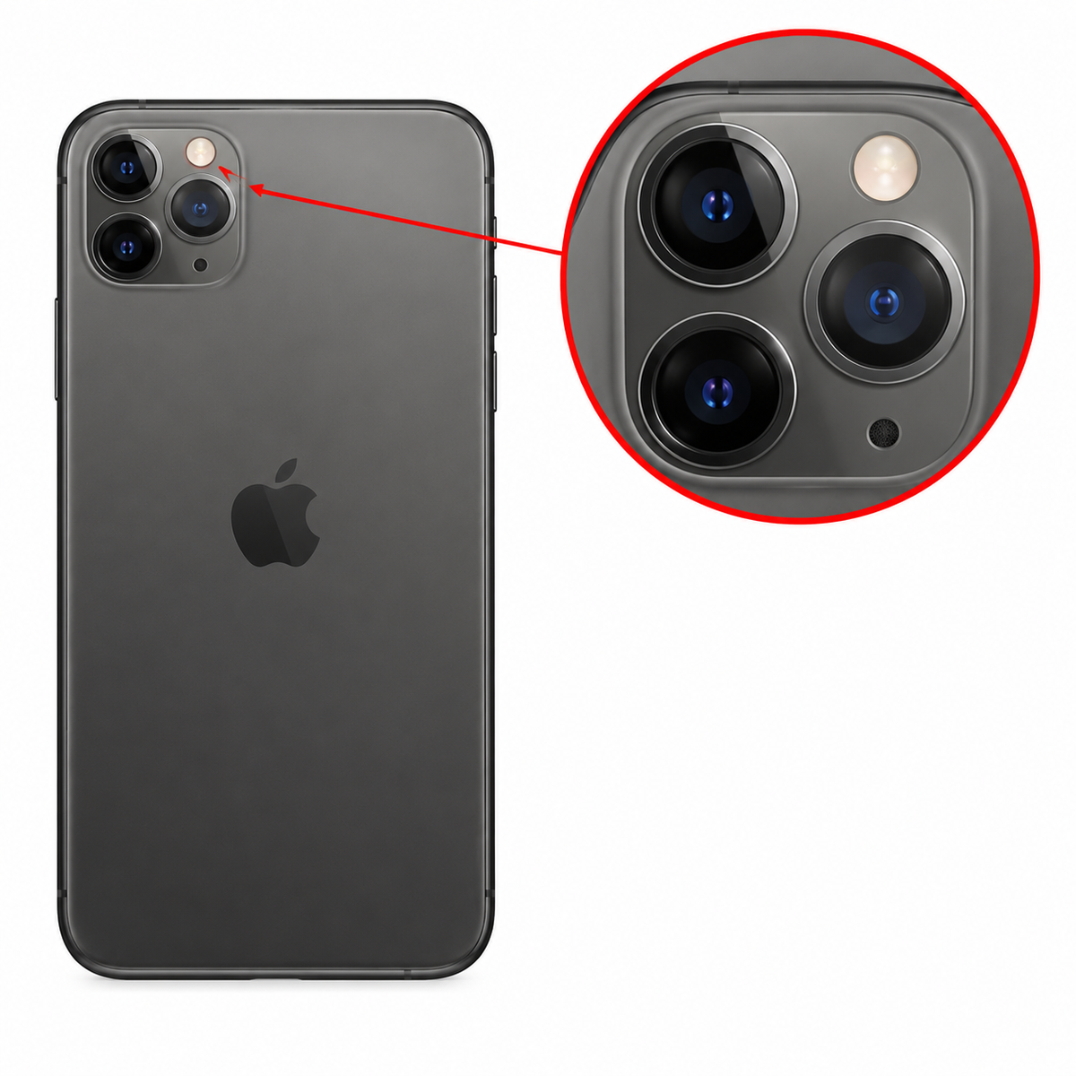iPhone 11 Pro Max Bakkamera Bytte | Kamerareparasjon i Oslo