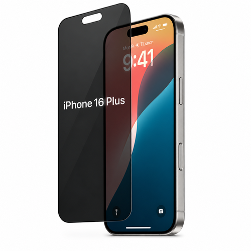iPhone 16 Plus Privacy Skjermbeskytter | Gratis Montering i Butikk