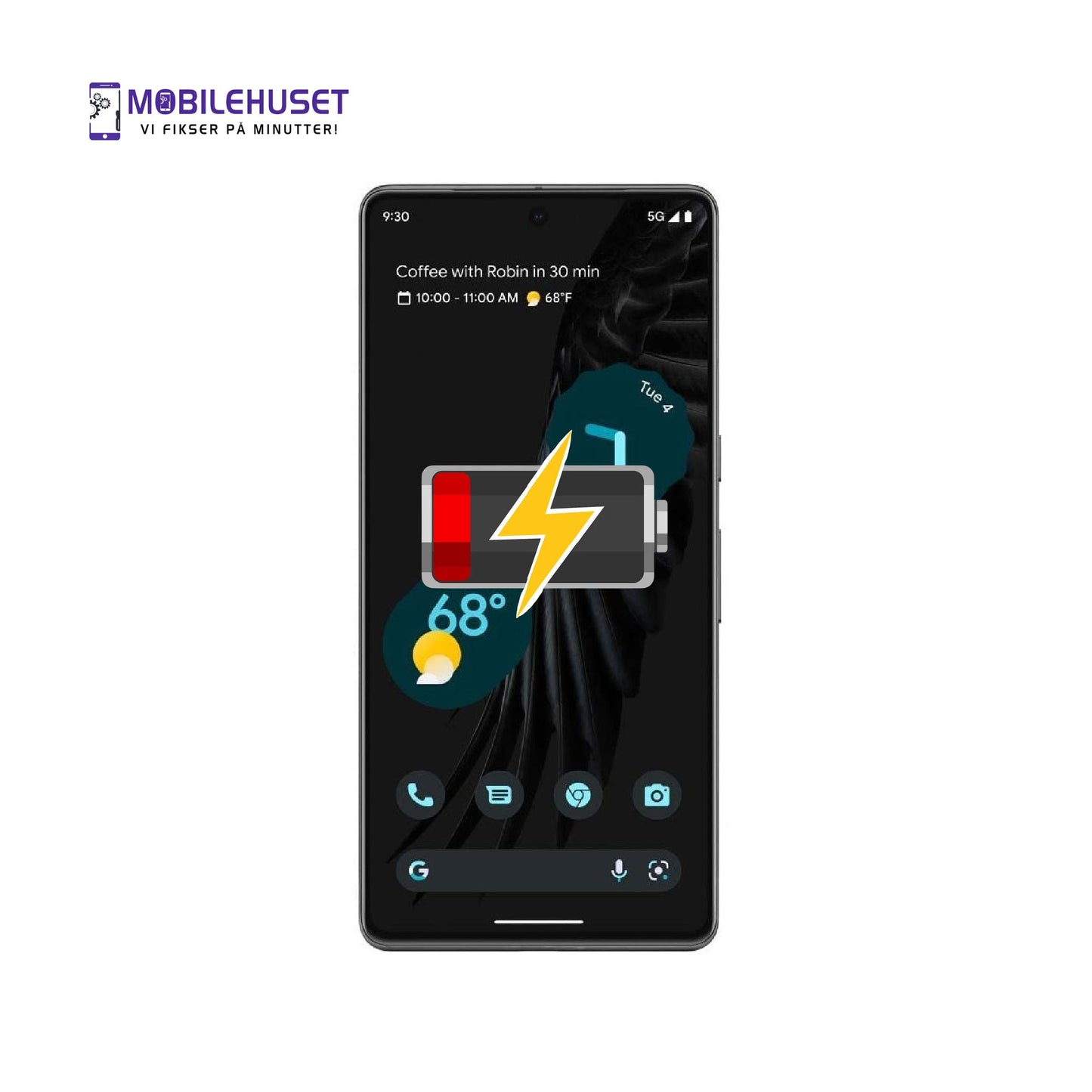 Google Pixel 7a Batteribytte i Oslo | Rask Reparasjon