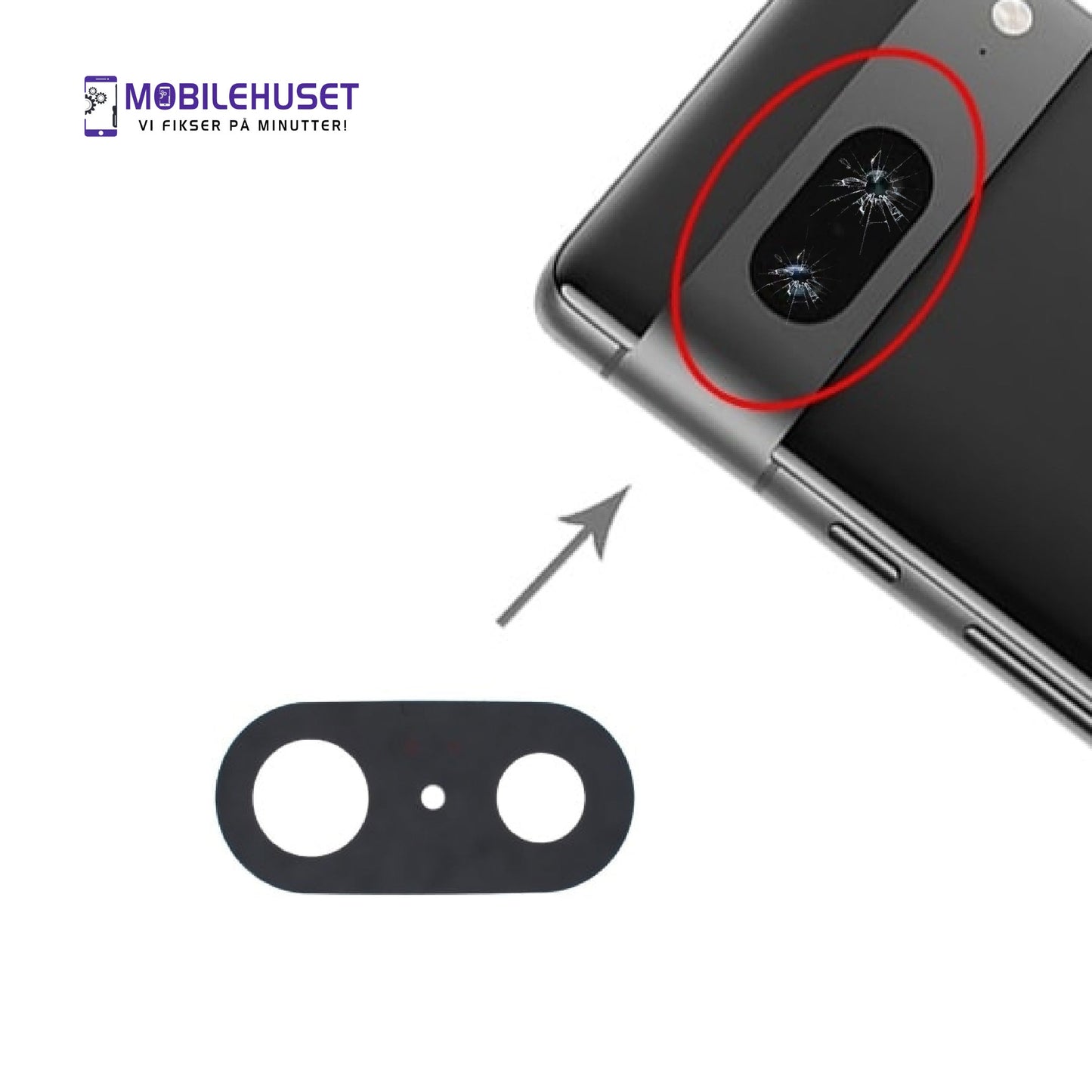 Google Pixel 7a Kameralinse Reparasjon | Kameraglass Bytte & Utskifting | Mobilehuset