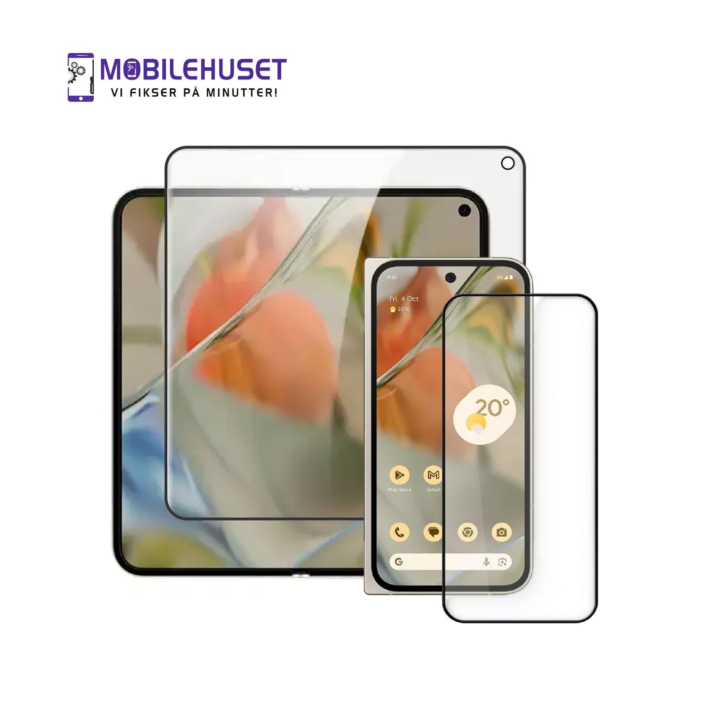 Google Pixel 9 Pro Fold Skjermbeskytter – Klar Beskyttelse | Same Day Service