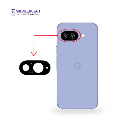 Google Pixel 9a Kameralinse Reparasjon og Utskifting | Mobilehuset
