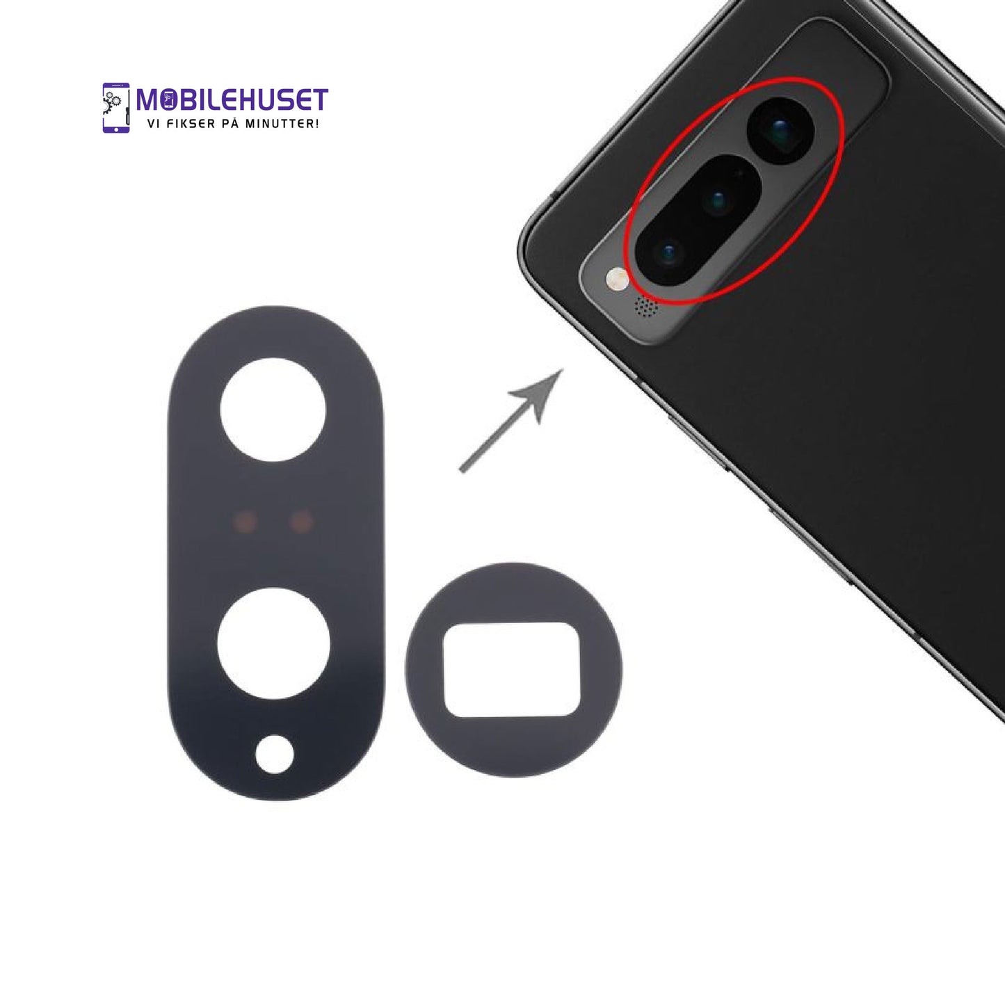 Google Pixel Fold Kameralinse Reparasjon | Kameraglass Bytte & Utskifting | Mobilehuset