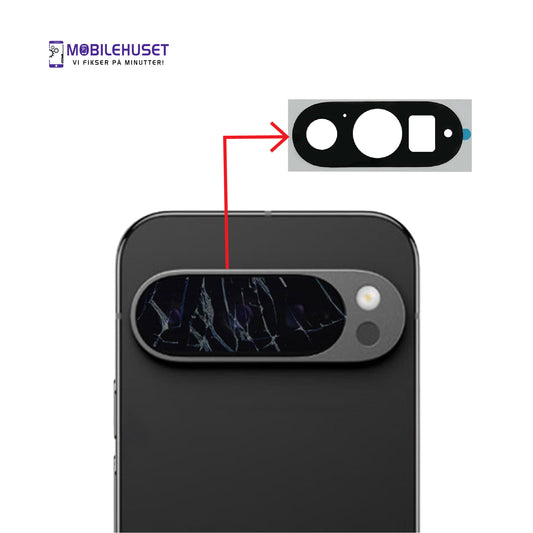 Google Pixel 9 Pro Kameralinse Reparasjon og Utskifting | Mobilehuset