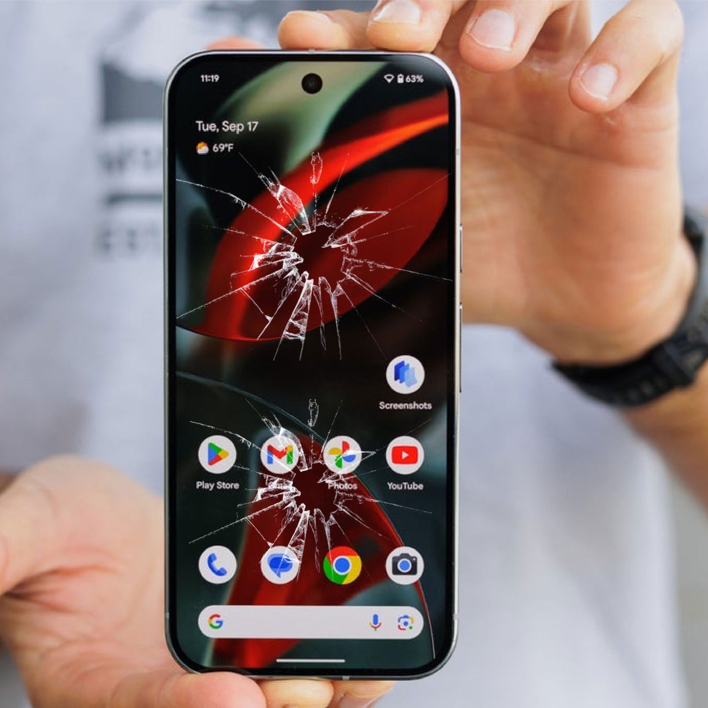 Google Pixel 9 Pro Skjermbytte