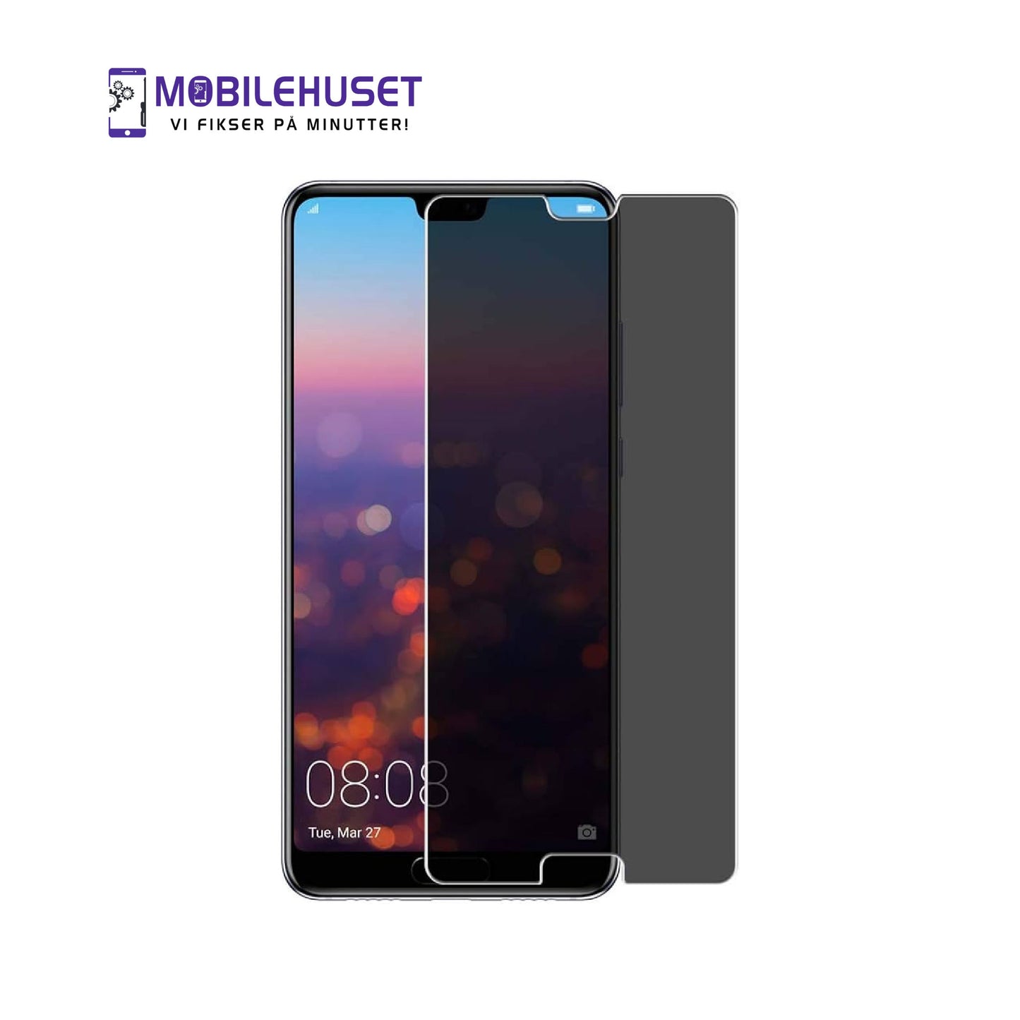 Huawei P20 Pro (CLT-L29C) Privacy Skjermbeskytter – Premium Beskyttelse
