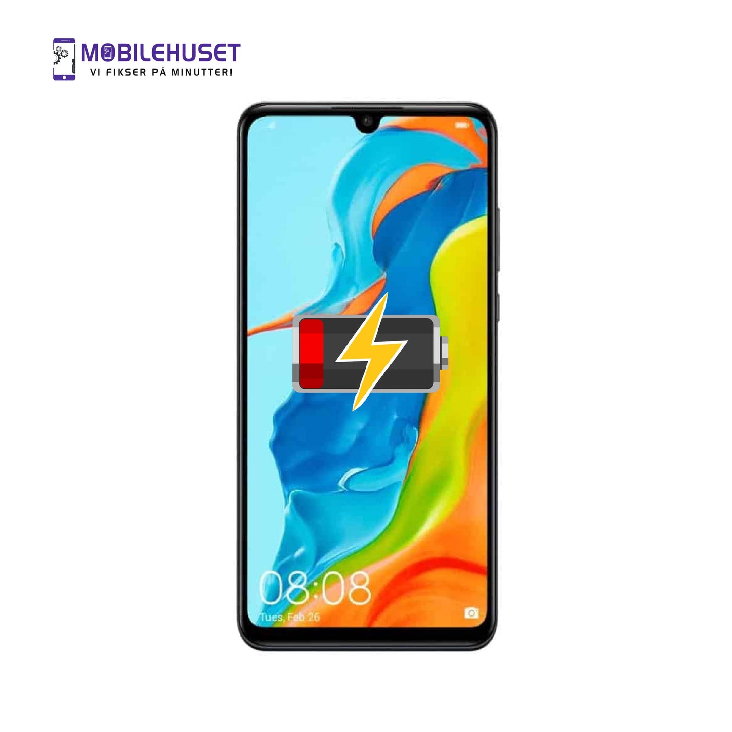 Huawei P30 Lite (MAR-LX1M) Batteribytte i Oslo | Profesjonell Batterireparasjon | MobileHuset
