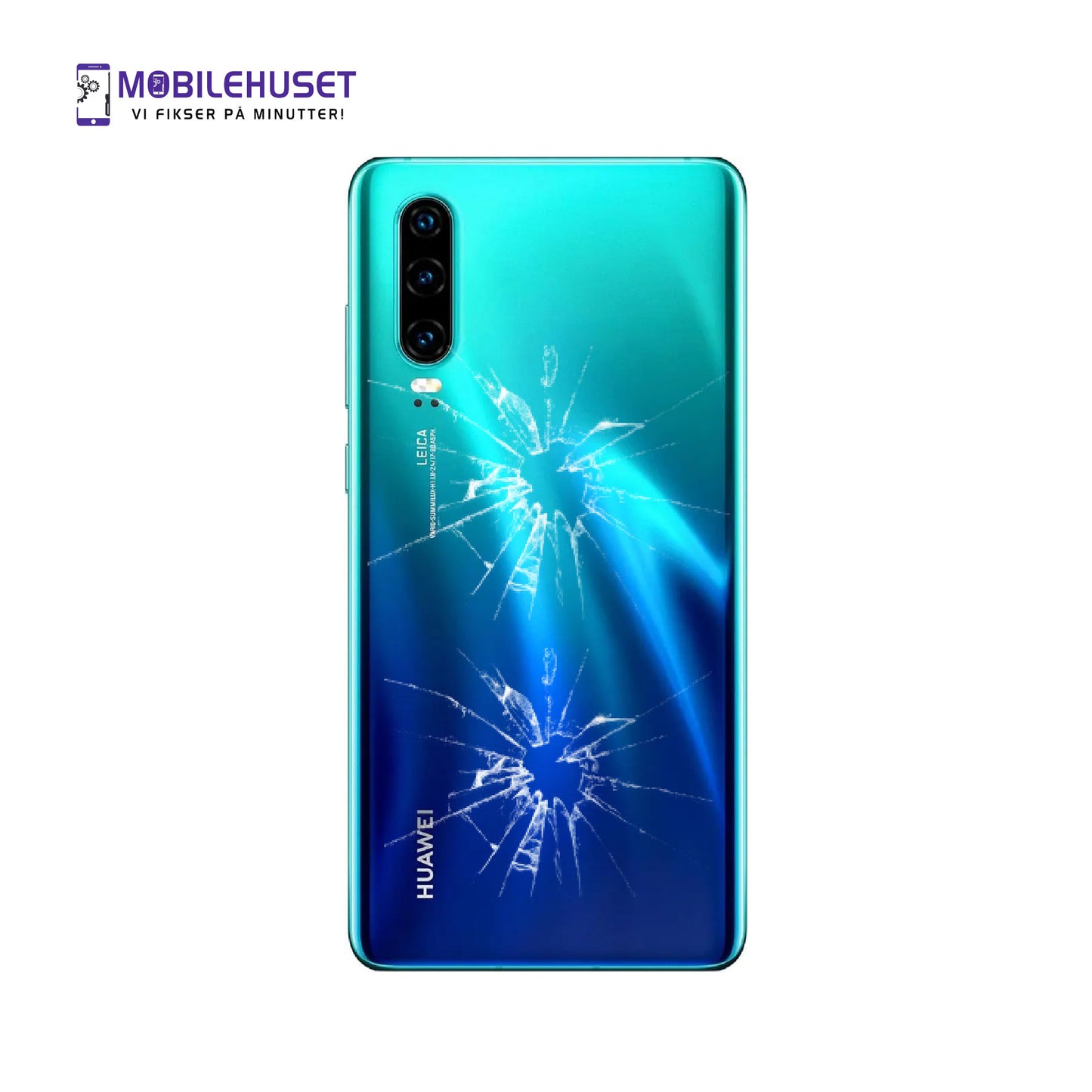 Huawei P30 (ELE-L29) Bakglass Reparasjon & Utskifting i Oslo | Profesjonell Bakglassreparasjon | MobileHuset