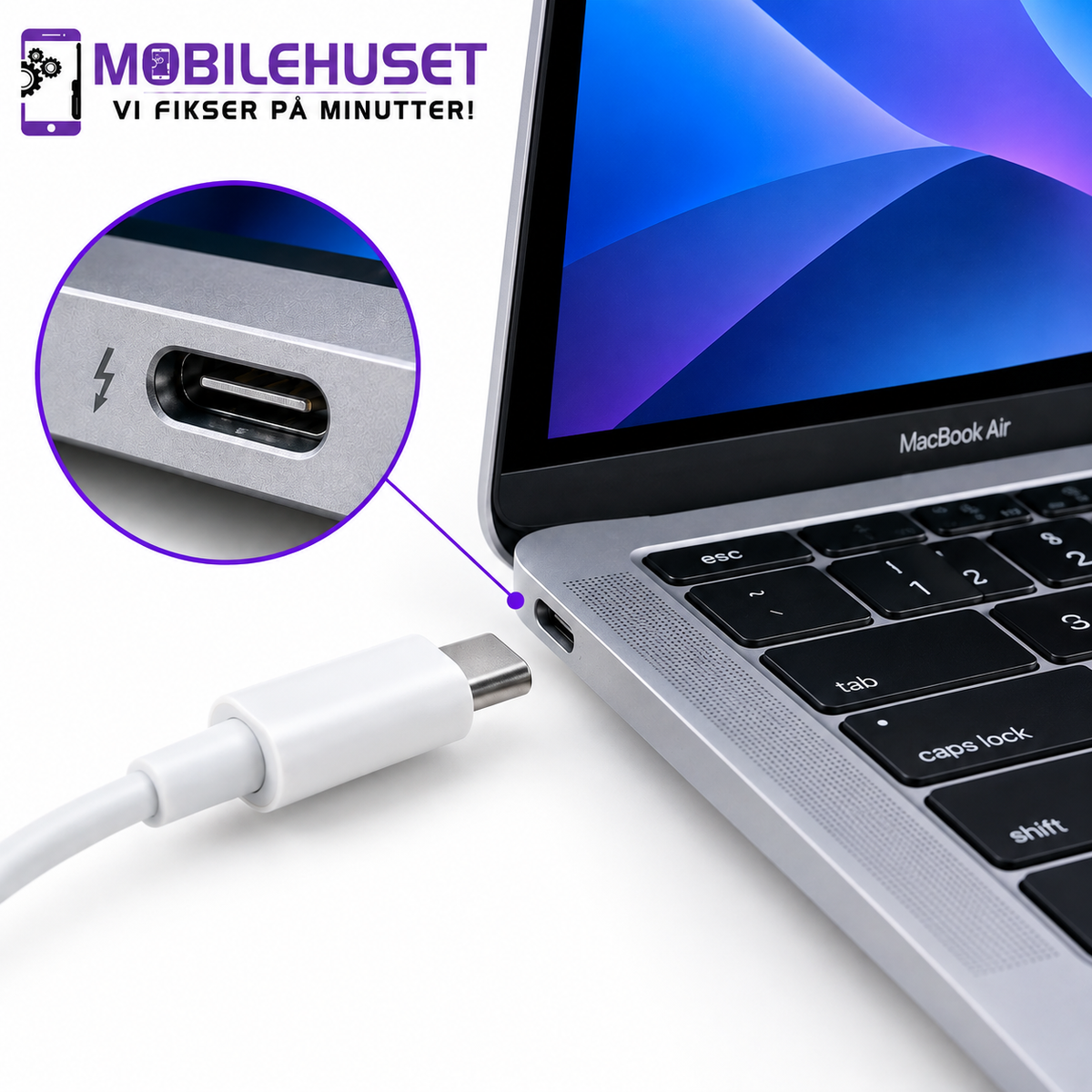 MacBook Air 15" M4 A3241 Ladeportbytte | Rask Ladeportreparasjon Oslo