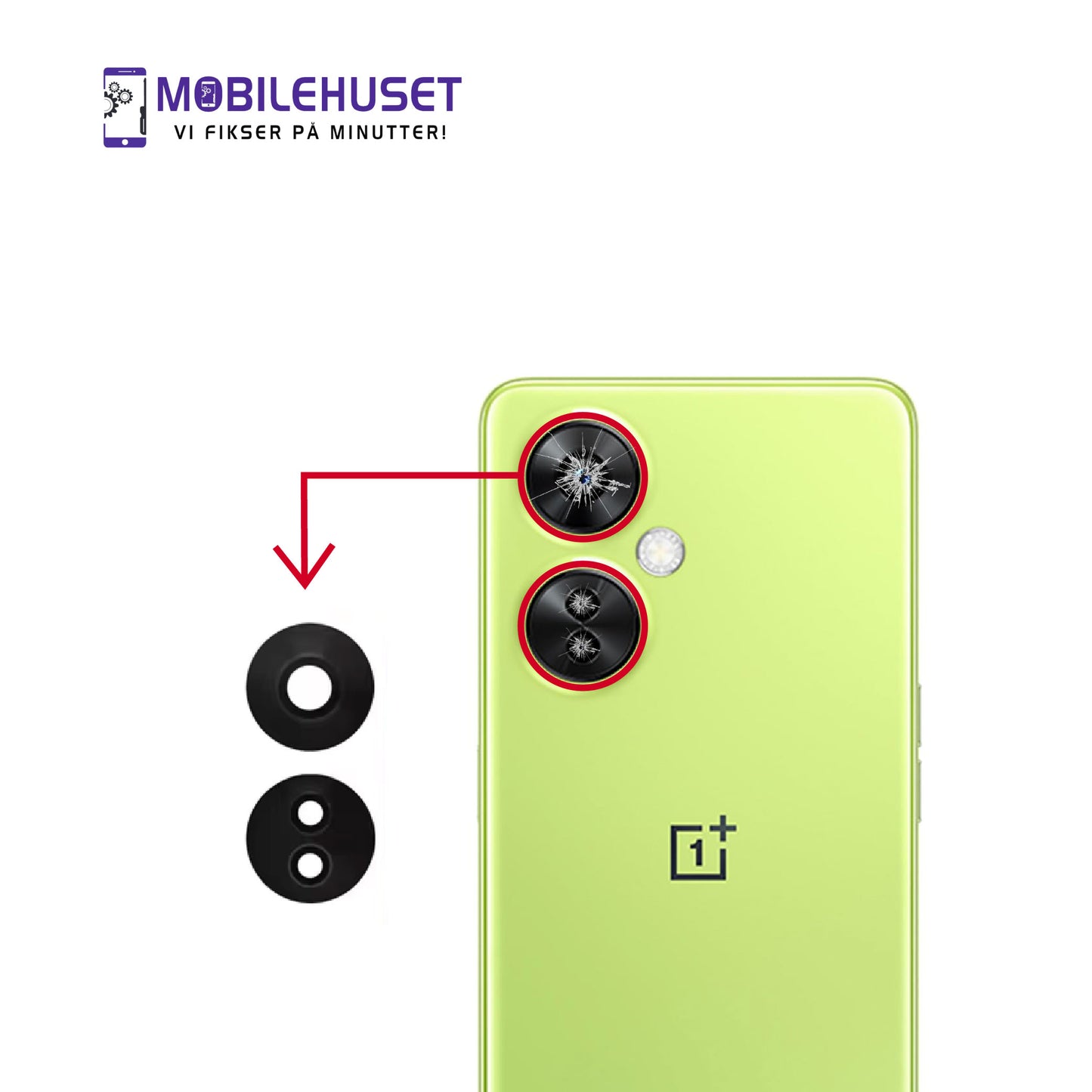 OnePlus Nord CE 3 Lite 5G CPH2467/CPH2465 Kamerareparasjon