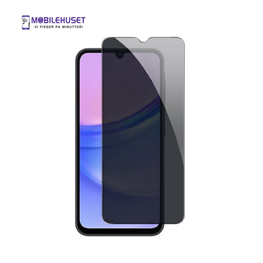 Samsung Galaxy A15 Privacy Skjermbeskytter | 9H Herdet Glass med Personvern