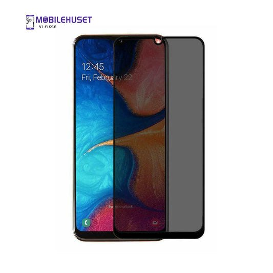 Samsung Galaxy A20e Privacy Skjermbeskytter | Anti Spy 9H Herdet Glass