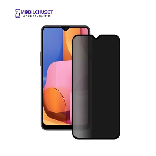 Samsung Galaxy A20s Privacy Skjermbeskytter | Anti Spy 9H Herdet Glass