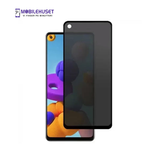 Samsung Galaxy A21 Privacy Shield | Strong Tempered Glass Protection