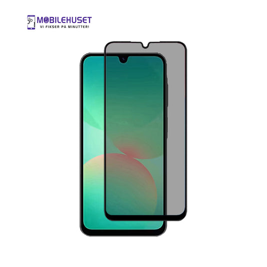 Samsung Galaxy A26 Personvern Skjermbeskytter – Premium Anti-Spy Herdet Glass | Samme Dag