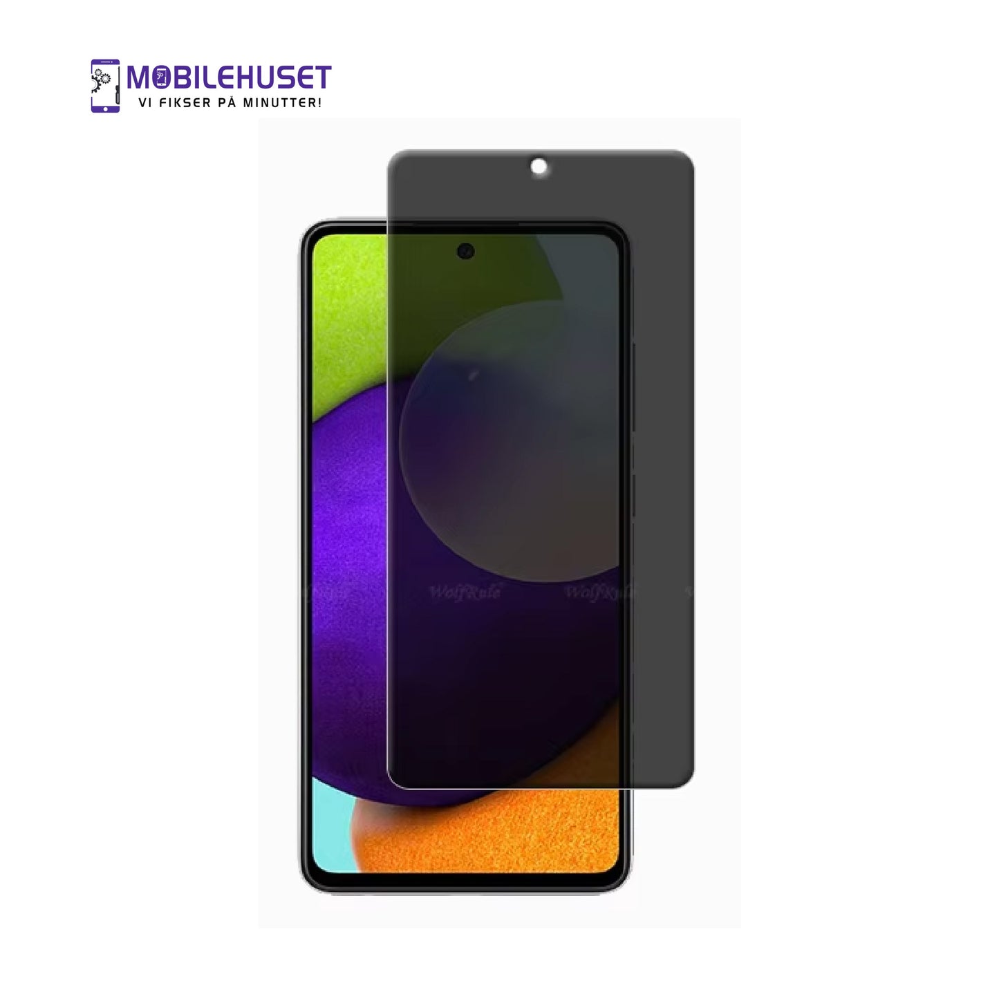 Samsung Galaxy A52 Personvern Skjermbeskytter – Anti Spy 9H Glass |Samme Dag