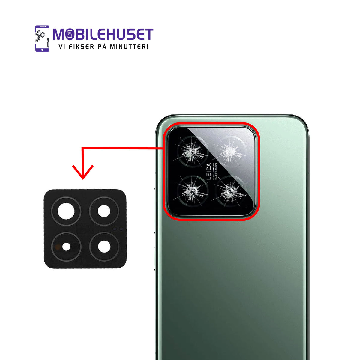 Xiaomi 14 Kamerareparasjon & Kamerabytte (23127PN0C/23127PN0CG) | Rask Service Samme Dag