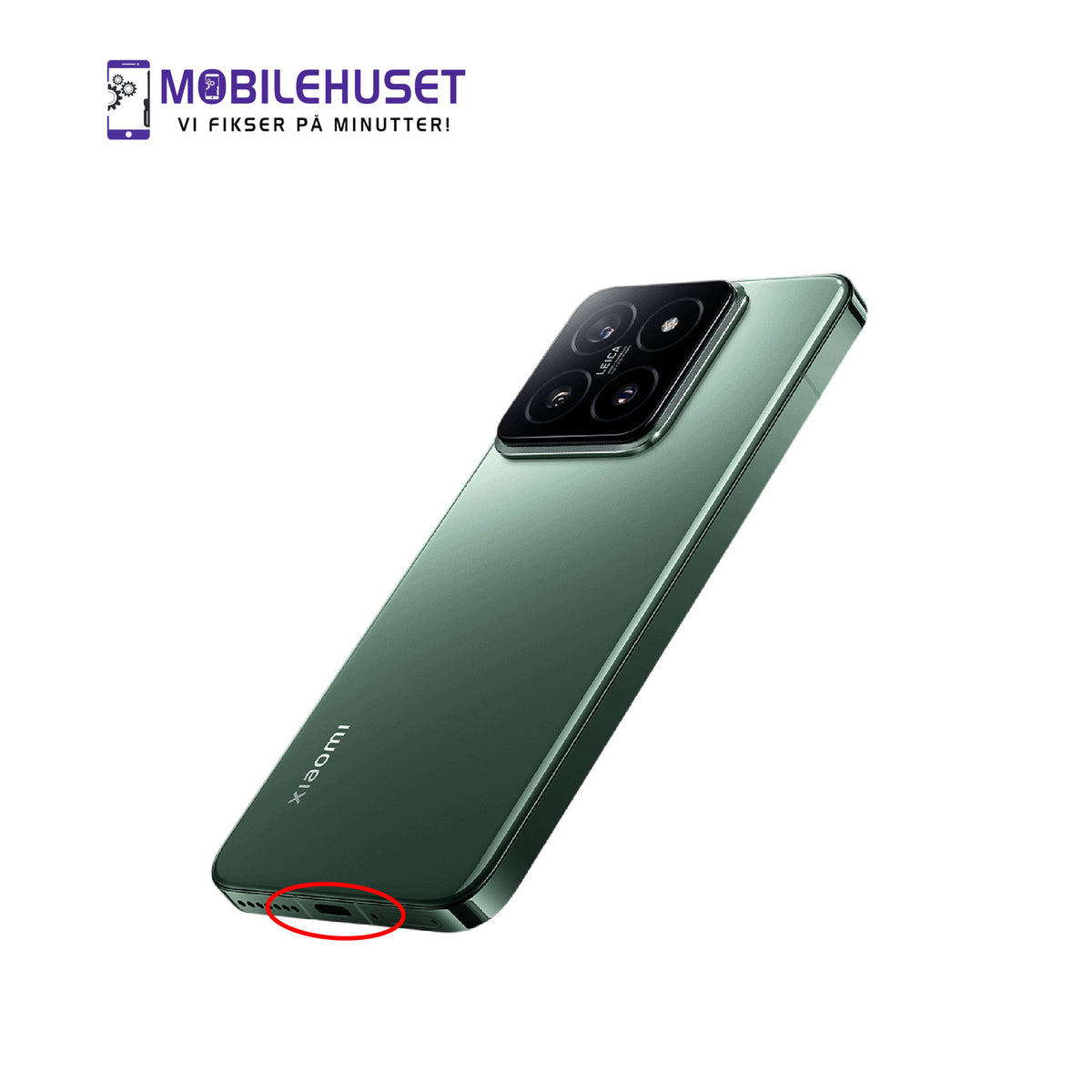 Xiaomi 14 Ladeport Reparasjon & Bytte (23127PN0C/23127PN0CG) | Rask og Pålitelig Service Samme Dag