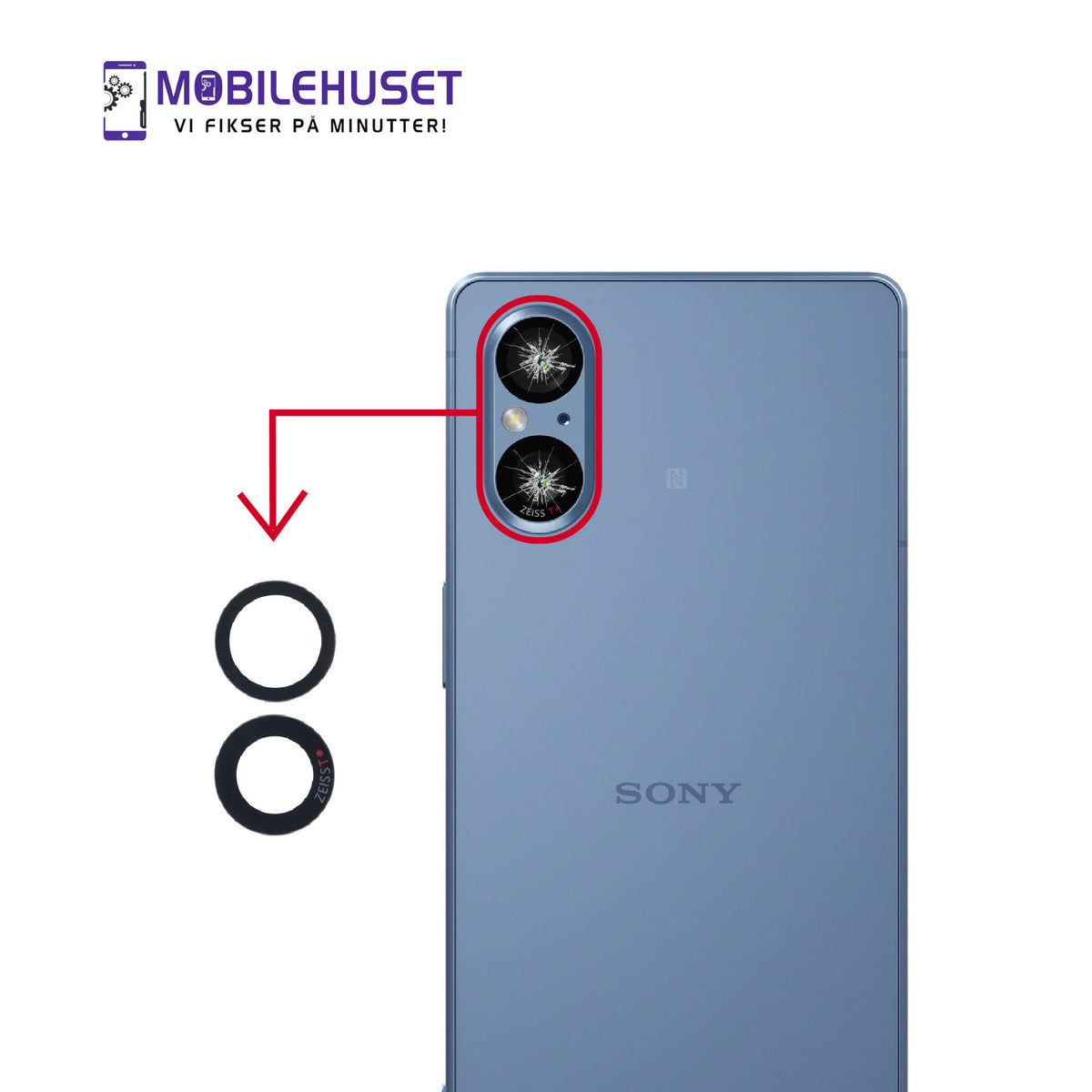 Sony Xperia 5 V Kamerareparasjon Oslo | Rask Service Samme Dag