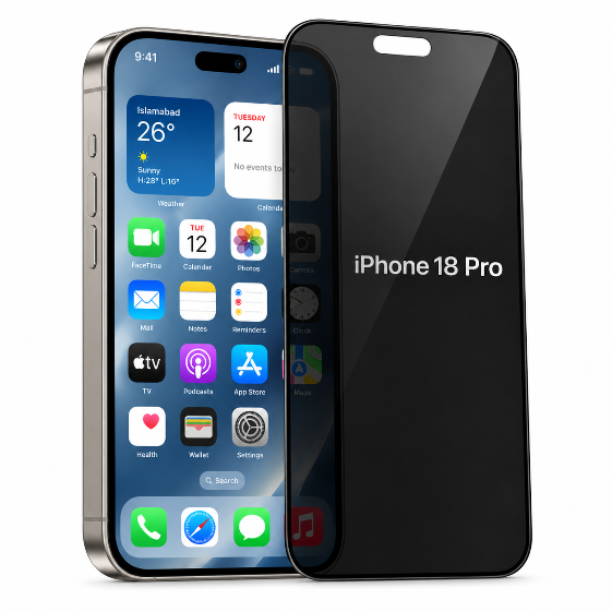iPhone 18 Pro Privacy Skjermbeskytter Oslo | Herdet Glass – MobileHuset