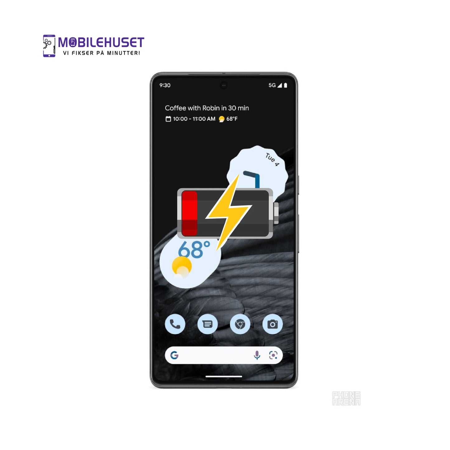 Google Pixel 7 Pro Batteribytte i Oslo | Rask Reparasjon