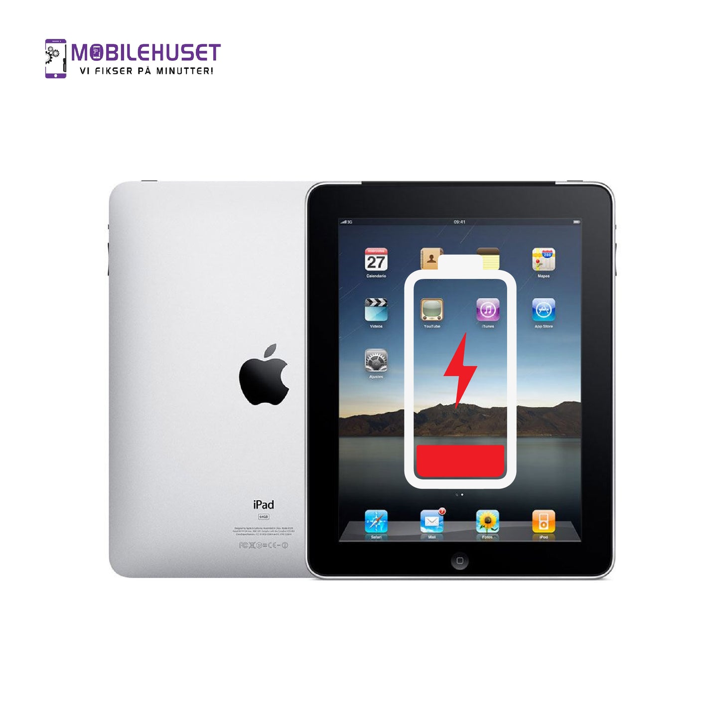 iPad 9.7" (1st Gen 2010) Batteribytte & Reparasjon